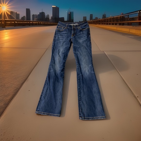 London Jean Bootcut Jeans Size 4 Denim Stretch Flair - Picture 2 of 5